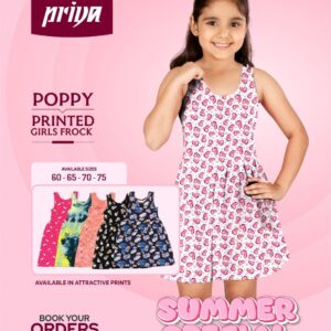 Poppy Printed Girls Frock